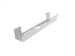 MS VISCOM Pod mizno držalo za kable - bela barva