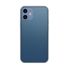 BASEUS baseus frosted glass case trd ovitek s prilagodljivim okvirjem iphone 12 mini navy blue (wiapiph54n-ws03)