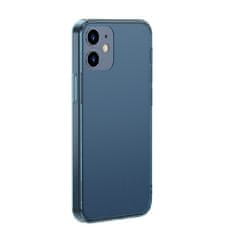 BASEUS baseus frosted glass case trd ovitek s prilagodljivim okvirjem iphone 12 mini navy blue (wiapiph54n-ws03)