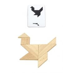 Viga Toys  Tangram Lesena sestavljanka Montessori Puzzle Blocks