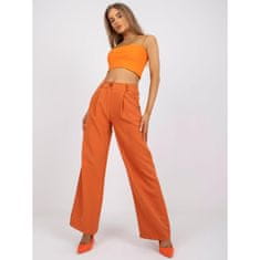 ITALY MODA Ženske hlače s širokimi nogavicami JOSE orange DHJ-SP-15679.01X_386074 XXL