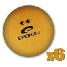 Spokey SKILLED ** Žogice za ping pong, 6 kosov, oranžna