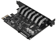 Orico PVU3-7U razširitvena kartica, PCIe 3.0 x1, USB 3.0 (PVU3-7U-V1)