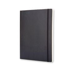 Moleskine beležnica, XL, karo, trde platnice, črna