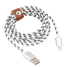 Northix Polnilni kabel Lightning na USB, pleten - 2 m 