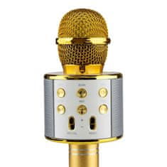 Northix KTV - Brezžični mikrofon za karaoke - zlata 