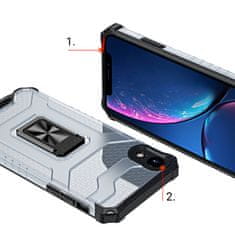 slomart crystal ring case kickstand tough rugged cover za iphone xr zelen