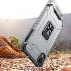 slomart crystal ring case kickstand tough rugged cover za iphone xr črna