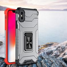 slomart crystal ring case kickstand tough rugged cover za iphone xs max moder