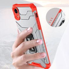 slomart robusten ovitek crystal ring case kickstand tough rugged cover za iphone xr rdeč