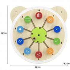 Viga Toys Lesena tabla za ujemanje številk FSC Montessori certifikat