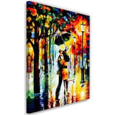 shumee Slika na platnu, Zaljubljeni par pod dežnikom - 70x100