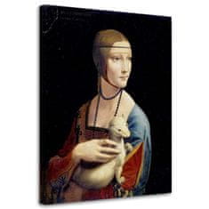 shumee Slika na platnu, Dama s hermelinom - Da Vincijeva reprodukcija - 60x90