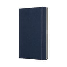 Moleskine beležnica, L, črtna, trde platnice, temno modra