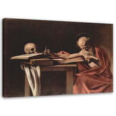 shumee Slika na platnu, sv. Hieronimsko pisanje - reprodukcija Caravaggia - 120x80