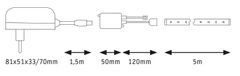 Paulmann LED trak komplet 20W RGB 5M