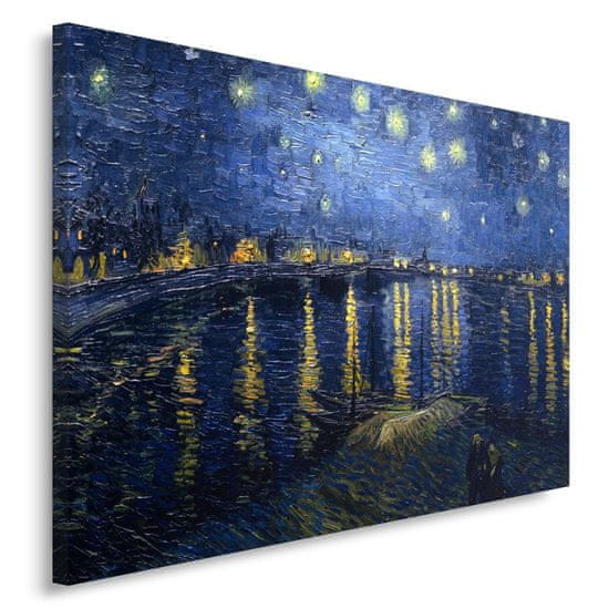 shumee Slika na platnu, Reprodukcija slike V. van Gogha - Zvezdna noč - 90x60