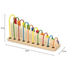 Viga Toys Izobraževalna Montessori šola Lesena lestev za štetje