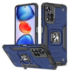 slomart wozinsky ring armor tough hybrid case cover + magnetic mount xiaomi redmi note 11 pro 5g (kitajska) / redmi note 11 pro + 5g (kitajska) / mi 11i (indija) / mi 11i hypercharge / poco x4 nfc 5g modra