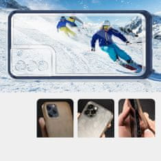 slomart prozorno ohišje 3v1 za samsung galaxy s23+ silikonski ovitek z okvirjem blue