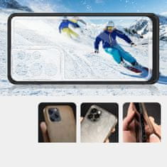 slomart prozoren ovitek 3v1 za samsung galaxy s23 ultra silikonski ovitek z okvirjem black