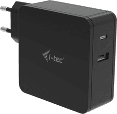 I-TEC Univerzalni polnilec USB-C (3.1) 60W + vrata USB-A 12W/črna