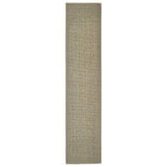 Vidaxl Preproga naravni sisal 66x300 cm taupe