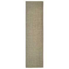 Vidaxl Preproga naravni sisal 66x250 cm taupe