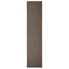 Vidaxl Preproga naravni sisal 80x350 cm rjava