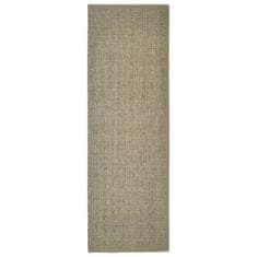 Vidaxl Preproga naravni sisal 66x200 cm taupe