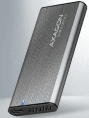 AXAGON ohišje za disk, M.2 NVMe, SATA 20-80mm, USB-C, siva (EEM2-SG2)