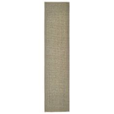 Vidaxl Preproga naravni sisal 80x350 cm taupe