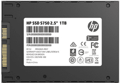 HP S750 SSD disk, 1 TB, 6,35 cm, 3D, TLC, SATA III (16L54AA#ABB)