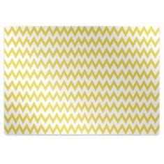 Decormat Podloga za zaščito tal Yellow zigzags 120x90 cm 