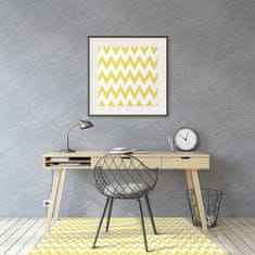 Decormat Podloga za stol Yellow zigzags 120x90 cm 