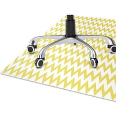 Decormat Podloga za stol Yellow zigzags 120x90 cm 