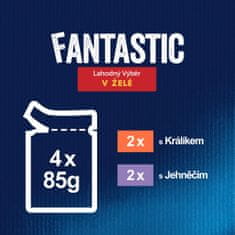 Felix Fantastic žepki z zajcem in jagnjetino v želeju, 48 x 85 g