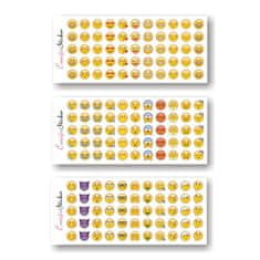 Northix Emoji nalepke - 33 različnih motivov 