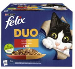 Felix Fantastic DUO mesna izbira v želeju, 72 x 85 g