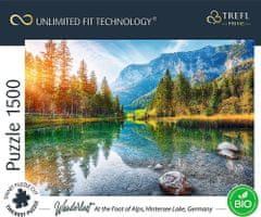 Trefl UFT Wanderlust sestavljanka: Ob vznožju Alp, jezero Hintersee, Nemčija 1500 kosov