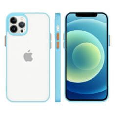 slomart silikonski upogljivi prosojni ovitek milky case za iphone 13 mini moder