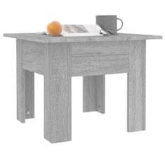 Vidaxl Kavna mizica, siv sonoma hrast, 55x55x42 cm, iverna plošča