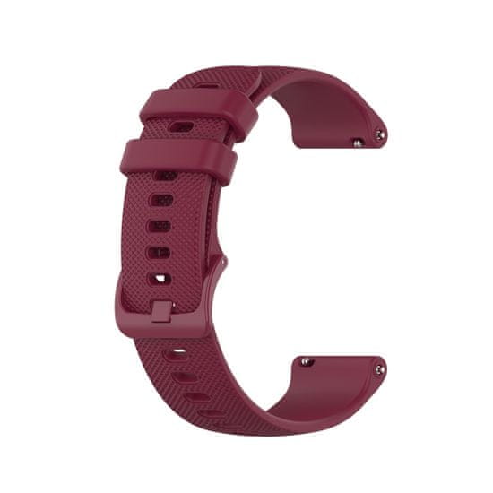 BStrap Silicone Land pašček za Garmin Venu 2S, vine red