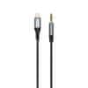 L11Pro avdio kabel Lightning / 3.5mm mini jack, siva