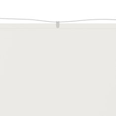 Greatstore Navpična markiza, bela, 140x800 cm, tkanina Oxford