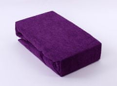Zaparevrov Prevleka iz frotirja Premium, temno vijolična, BedStyle, 180 x 200 cm