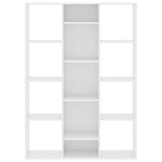 Vidaxl Paravan/knjižna omara bela 100x24x140 cm iverna plošča