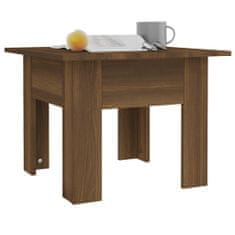 Vidaxl Kavna mizica, rjavi hrast, 55x55x42 cm, iverna plošča