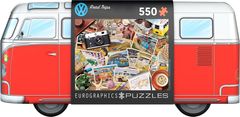 EuroGraphics Sestavljanka v pločevinasti škatli Volkswagen Road Trip 550 kosov