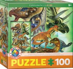 EuroGraphics Puzzle Rastlinojedi dinozavri 100 kosov